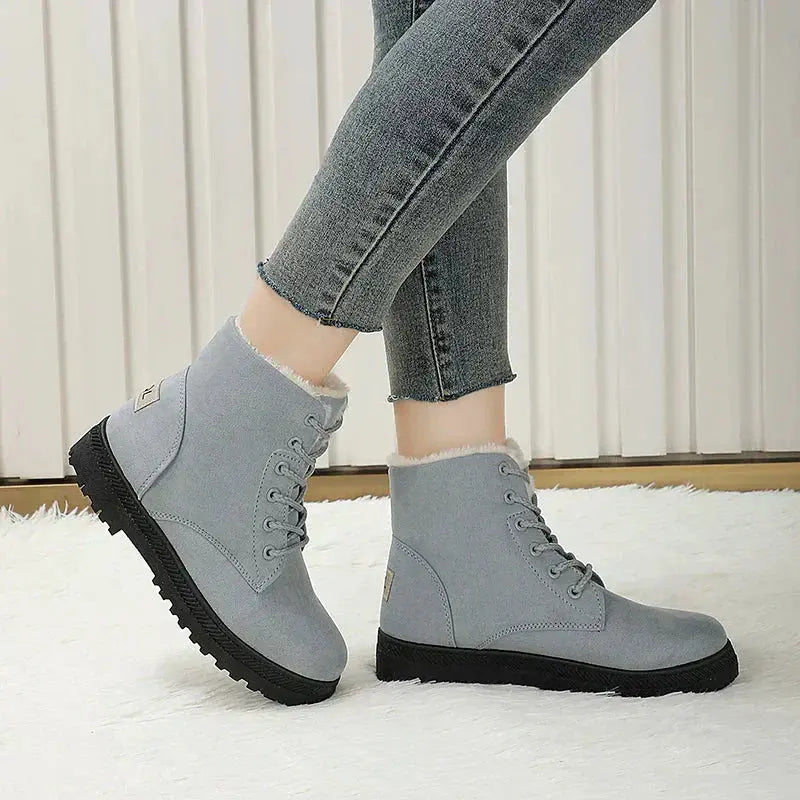 Vinterstøvler Dame | Mellemhøjt Skaft & Stabil Sål | Komfortabel Støtte til Koldt Vejr 4