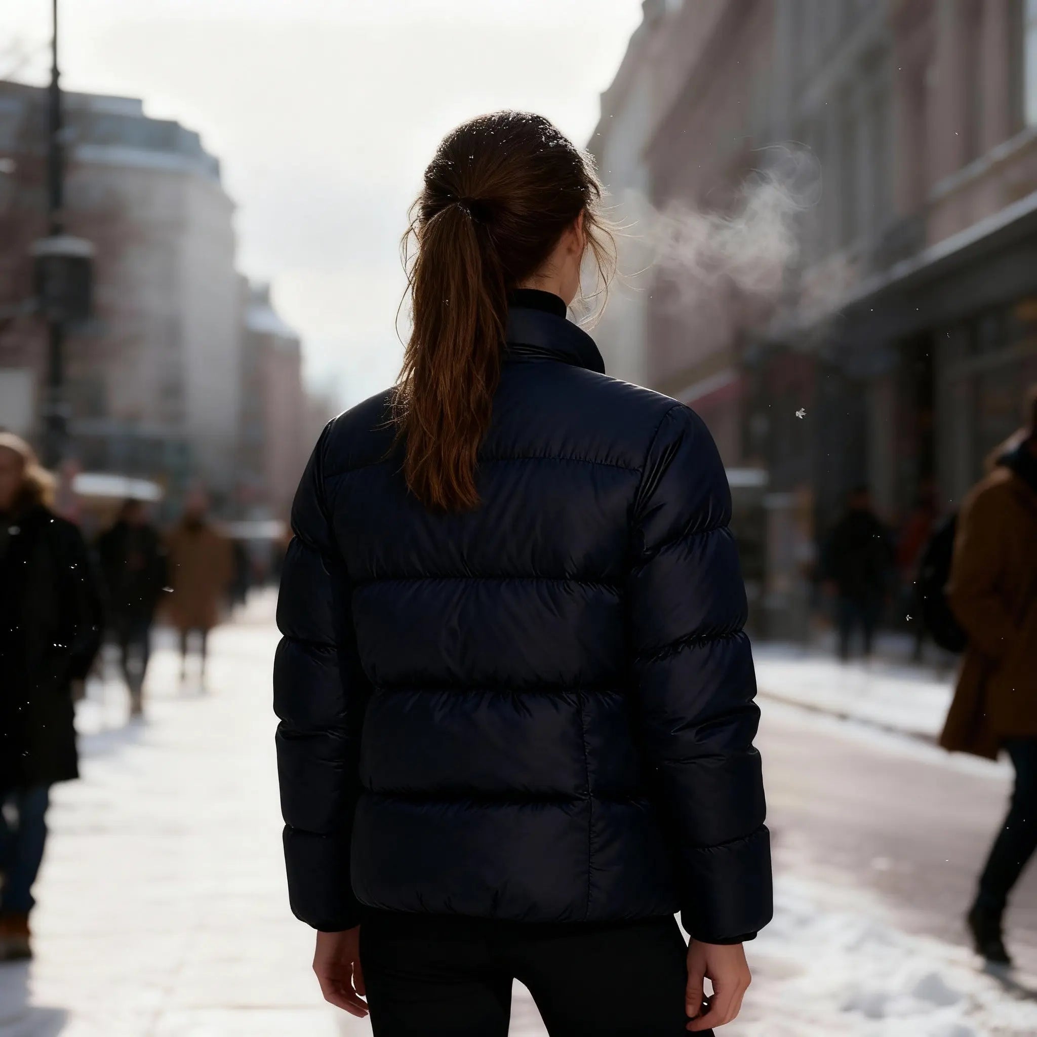 Let Pufferjakke Dame | Isolerende Fyld & Justerbar Hætte | Komfortabel Vinterjakke til Udendørs Aktiviteter 5