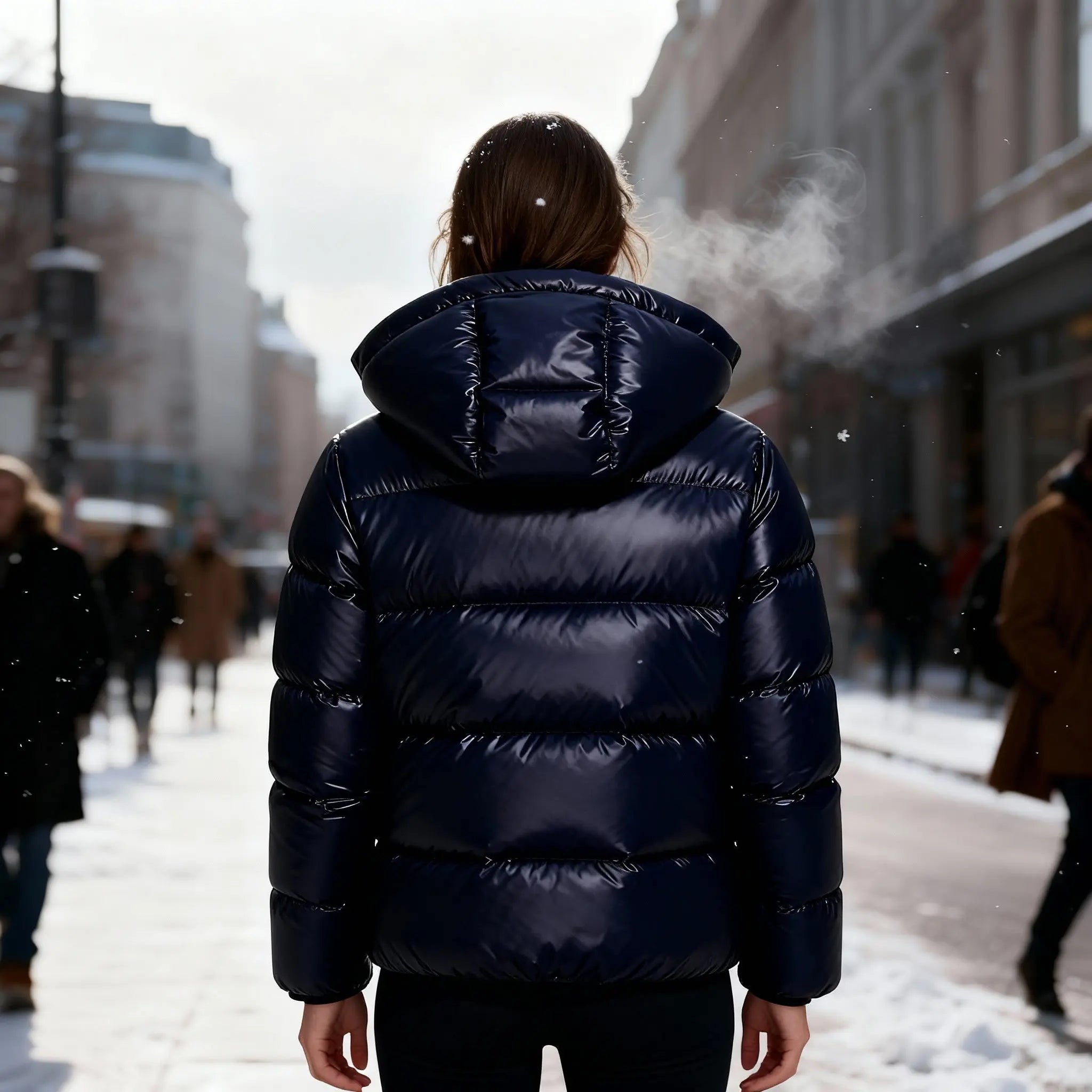 Let Pufferjakke Dame | Isolerende Fyld & Justerbar Hætte | Komfortabel Vinterjakke til Udendørs Aktiviteter 3