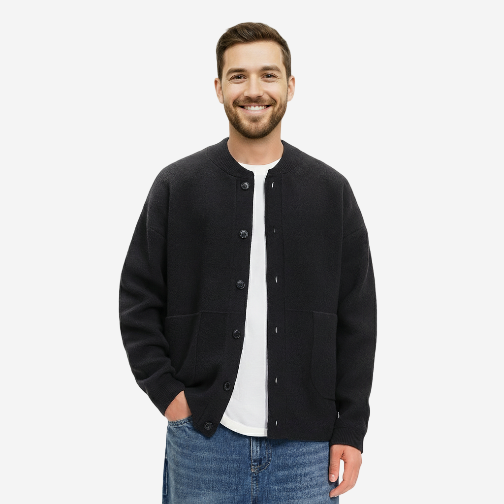 Classic Knit Cardigan | Men's Cardigan with Button Closure | Soft, Breathable Fabric for Cozy Layering 1