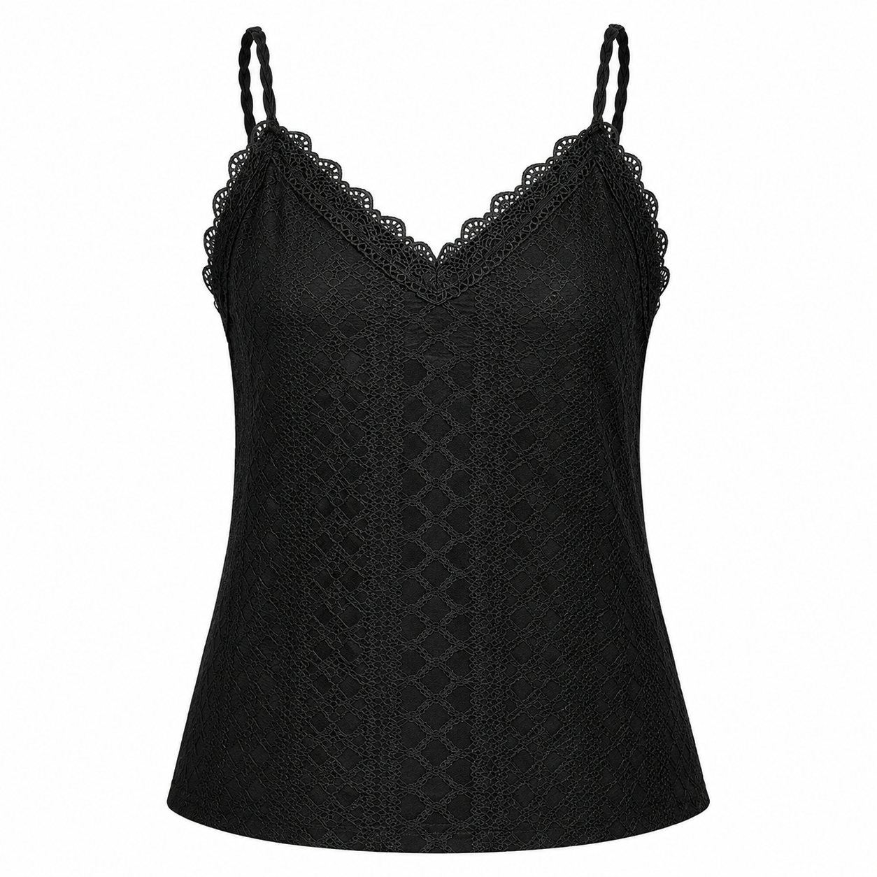 Blonde Camisole Top Dame – V-hals med Justerbare Stropper