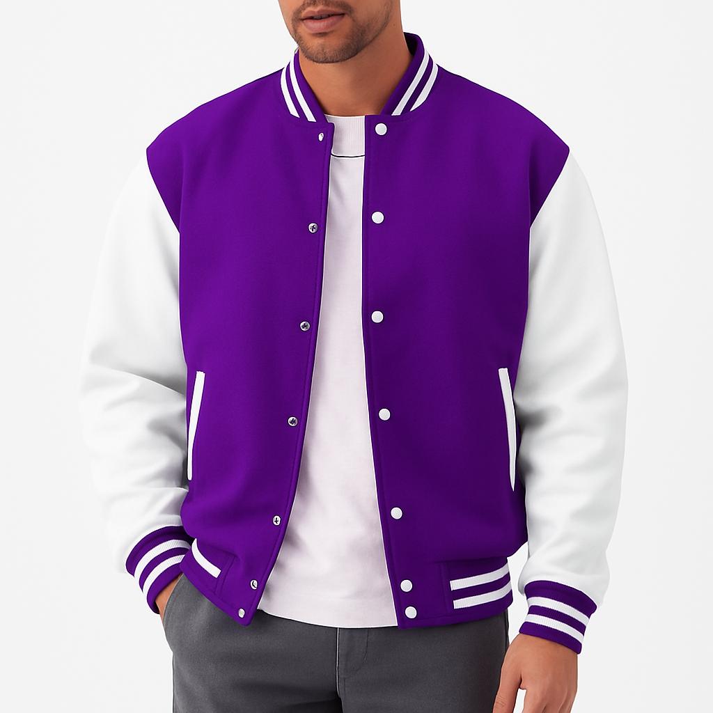 Herre Bomber Jakke med Snapknapper – Klassisk Design til Casual og Smart-Casual Outfits 4