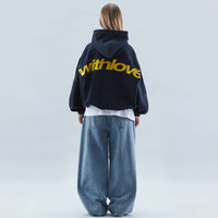 Women's Oversized Hoodie, Heavyweight Cotton Fleece Pullover