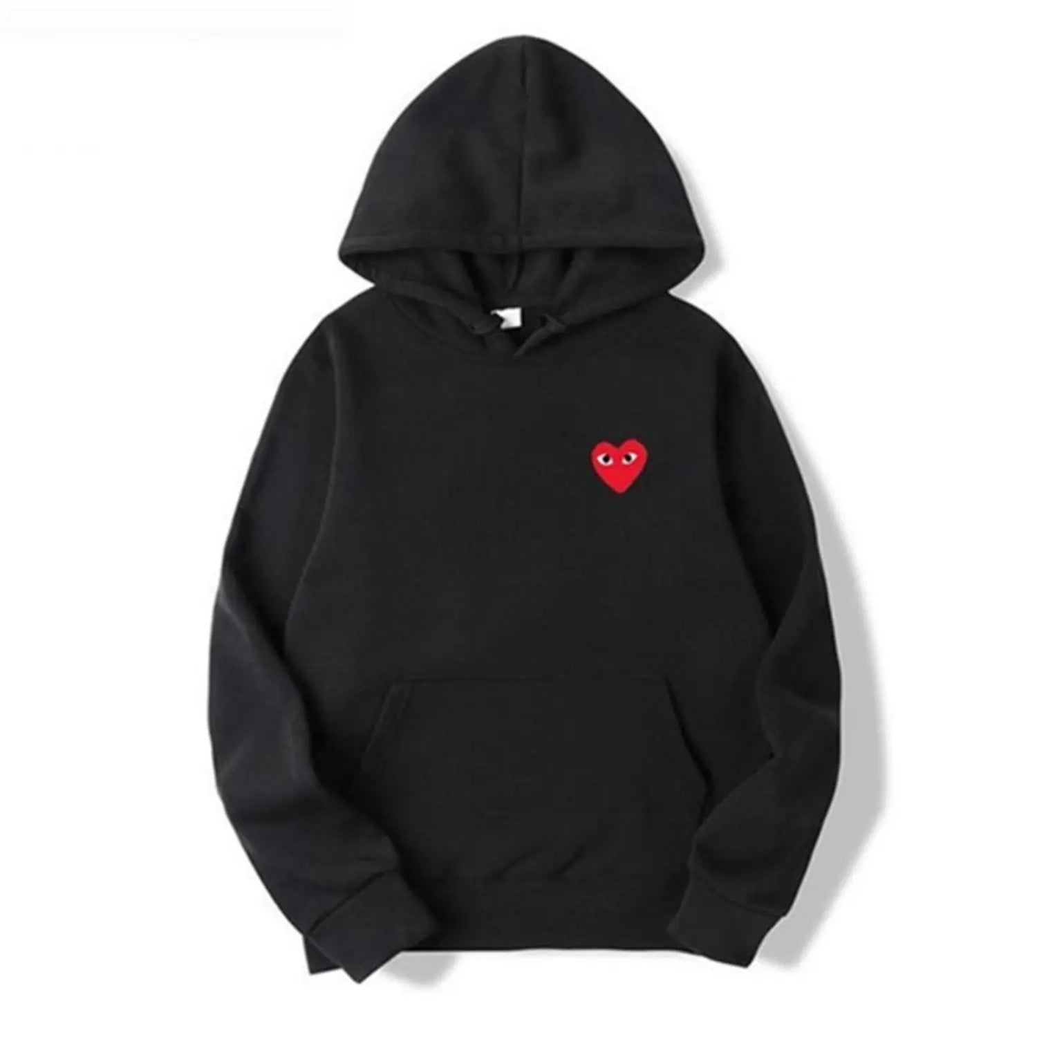Maja | Sweater Dame – Hoodie Med Hjerteprint, Blød Komfort & Afslappet Pasform