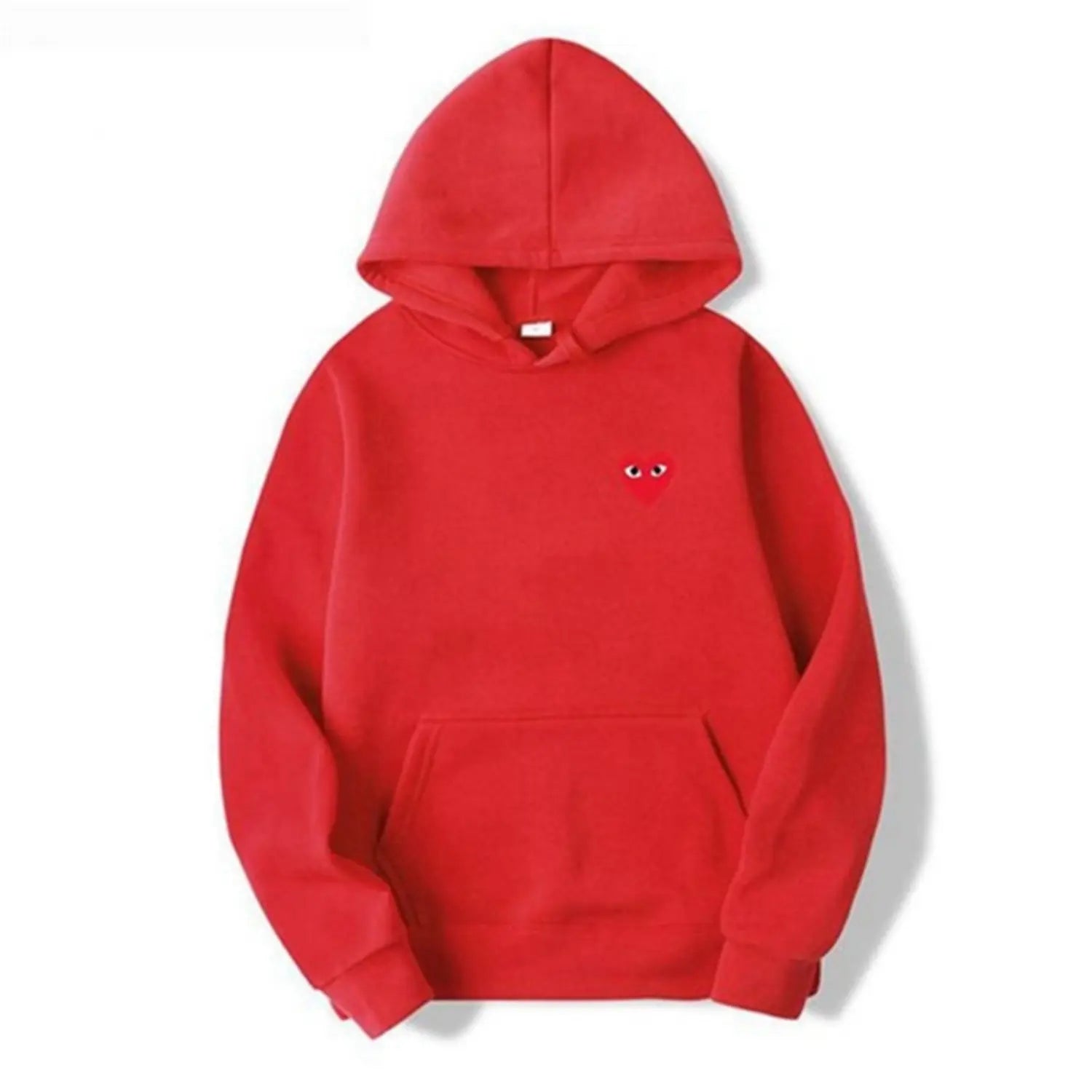 Maja | Sweater Dame – Hoodie Med Hjerteprint, Blød Komfort & Afslappet Pasform