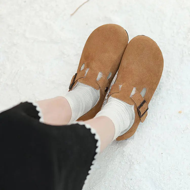 Tilde | Fleeceforede Ruskinds Hjemmesko til Kvinder