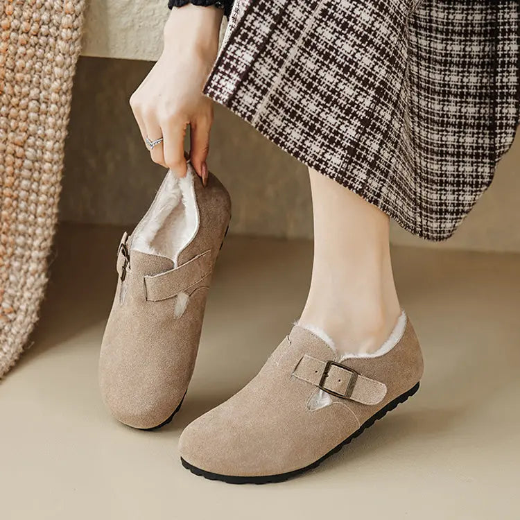 Tilde | Fleeceforede Ruskinds Hjemmesko til Kvinder