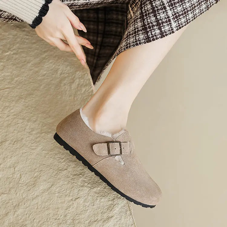 Tilde | Fleeceforede Ruskinds Hjemmesko til Kvinder