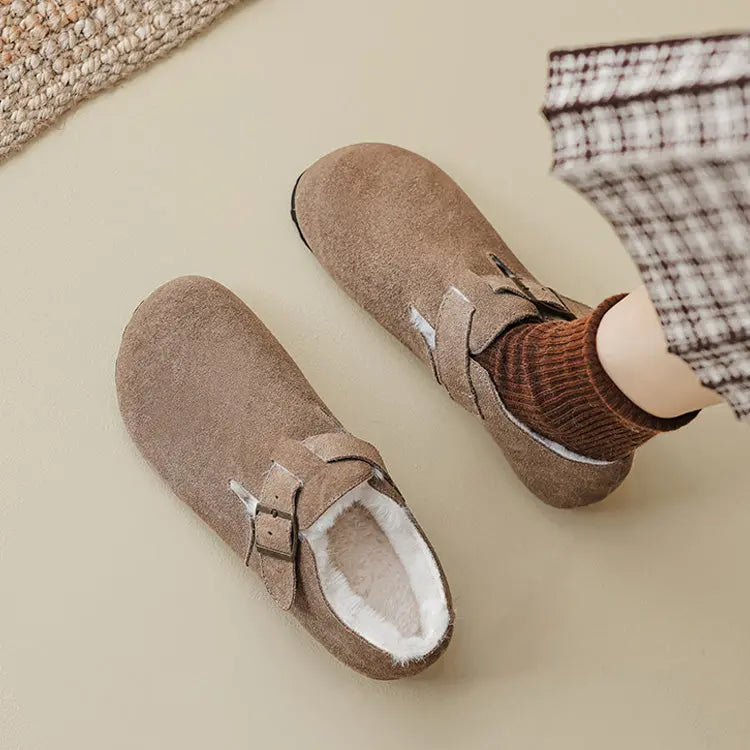 Tilde | Fleeceforede Ruskinds Hjemmesko til Kvinder