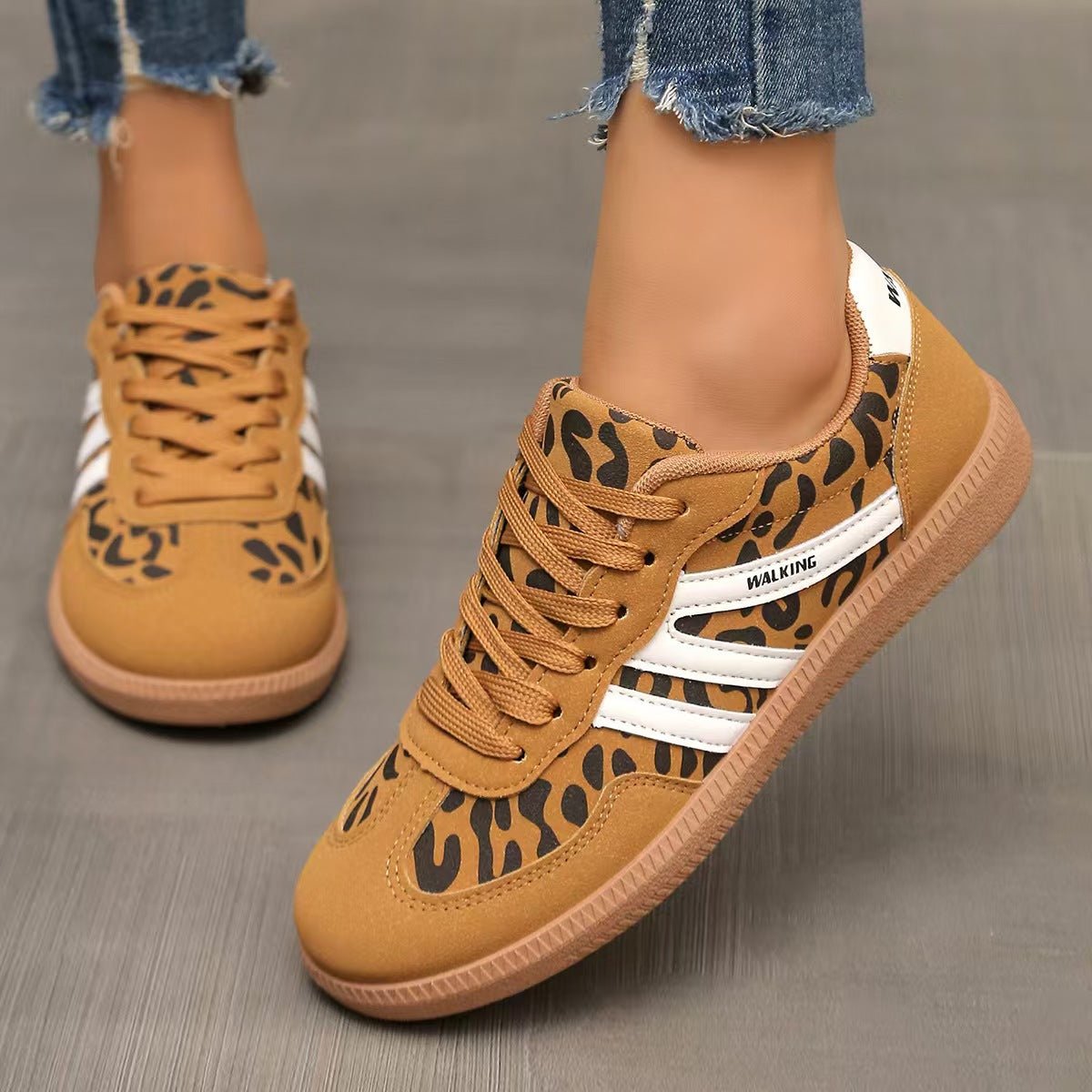 Orthopedic Shoes Women – Wide Fit Suede Comfort Trainers