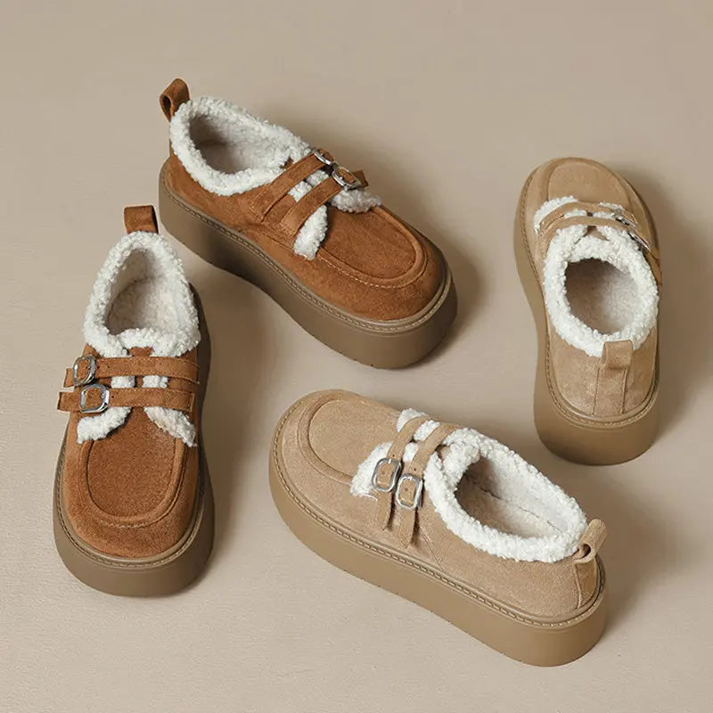 Filippa | Fleeceforede Platform Hjemmesko til Kvinder