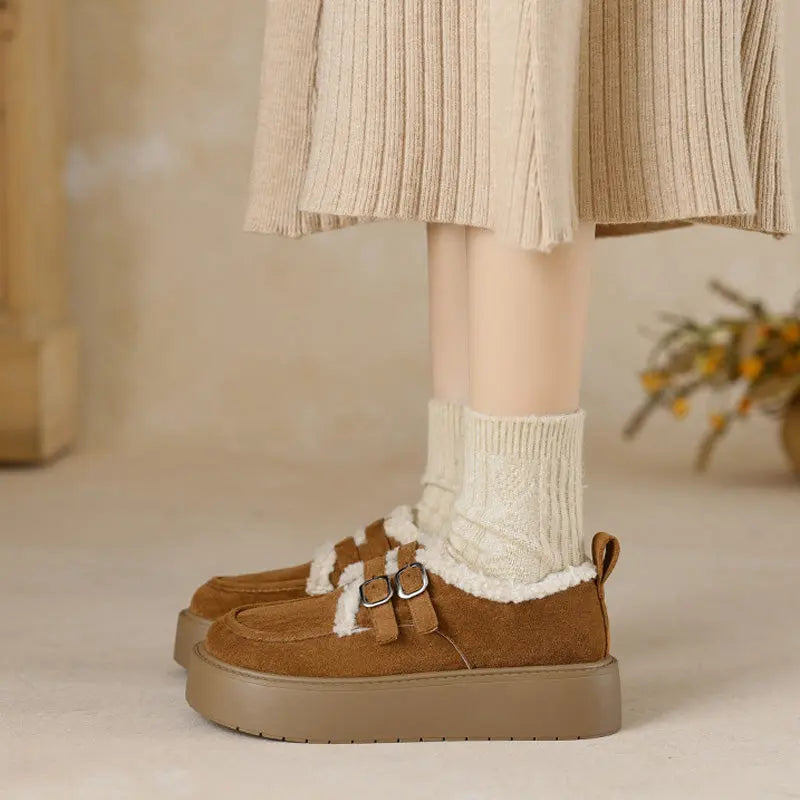 Filippa | Fleeceforede Platform Hjemmesko til Kvinder