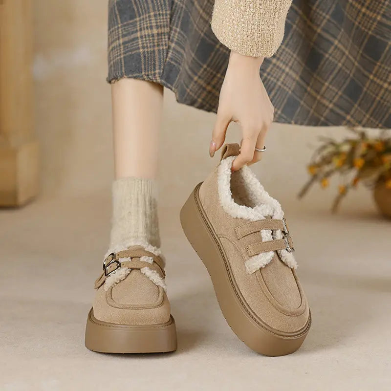 Filippa | Fleeceforede Platform Hjemmesko til Kvinder