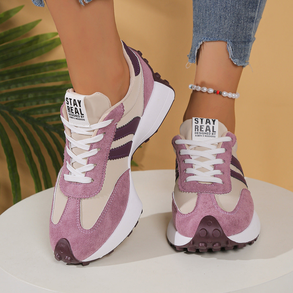 Ortopædiske Sneakers Dame – Bred Pasform, Lette Komfortsko