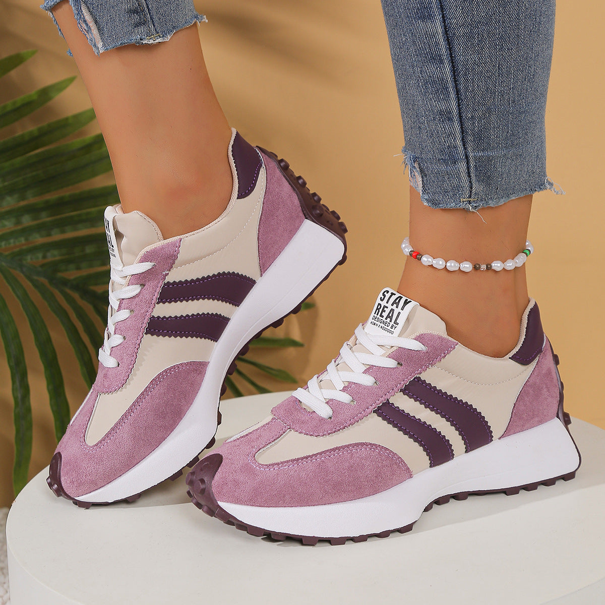 Ortopædiske Sneakers Dame – Bred Pasform, Lette Komfortsko