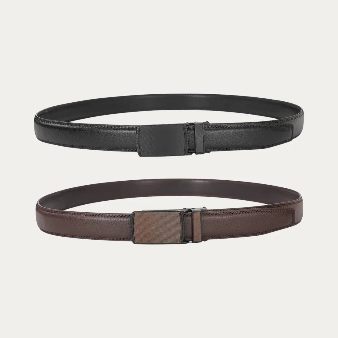 Halvar | Automatisk Justerbart Læderbælte Herre