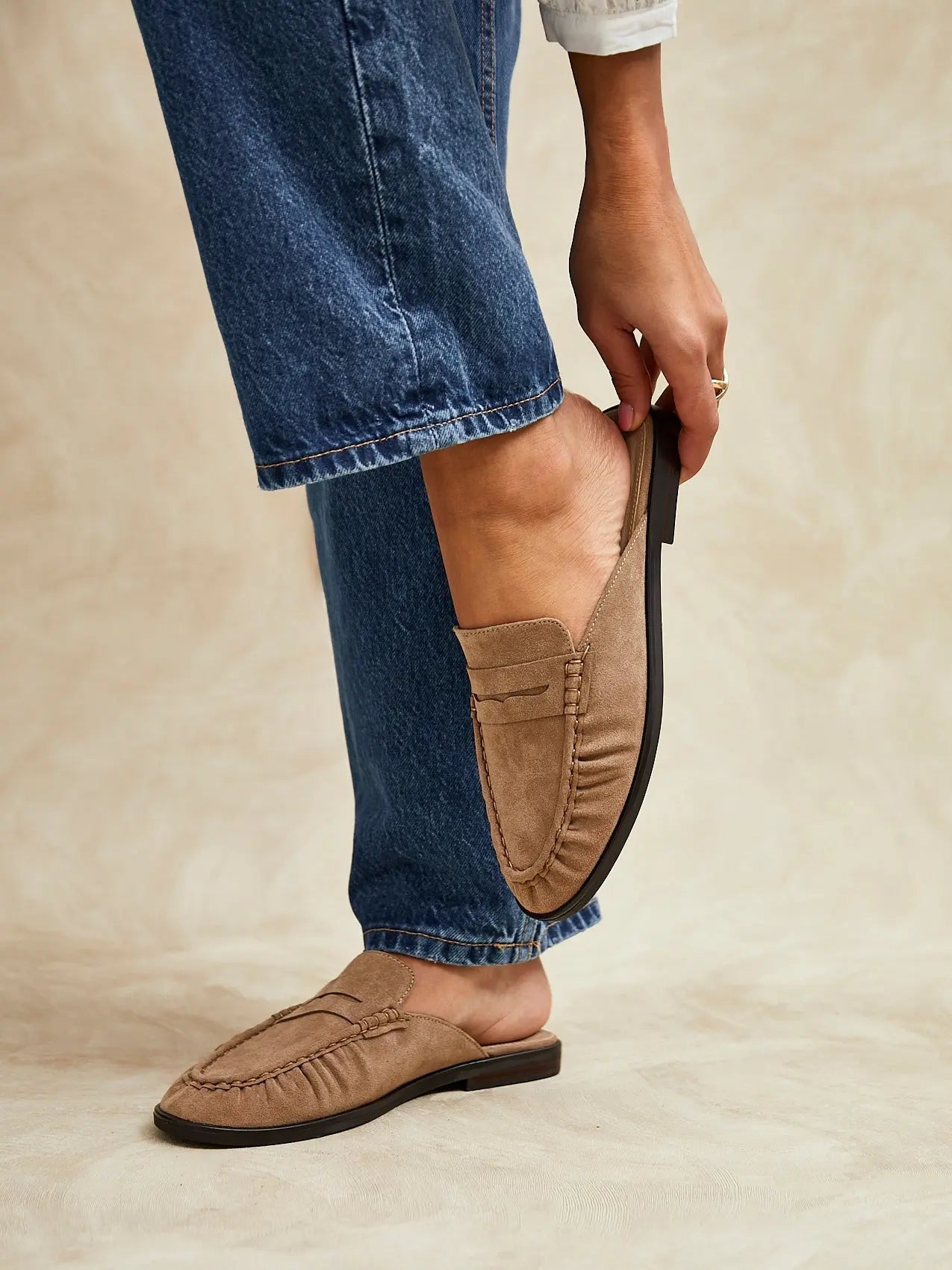 Penny Loafers til Dame | Komfortabel Tyk Sål med Puderet Indersål | Elegant Design til Hverdag 1
