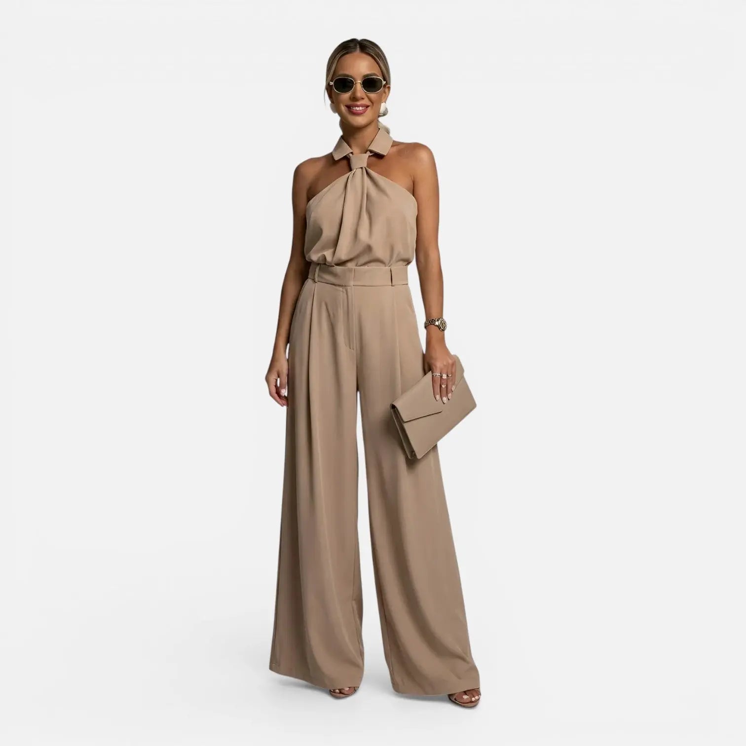 Idun Heldragt Dame Halter Neck – Vide Ben og Loose Fit Til Sommer Panorla