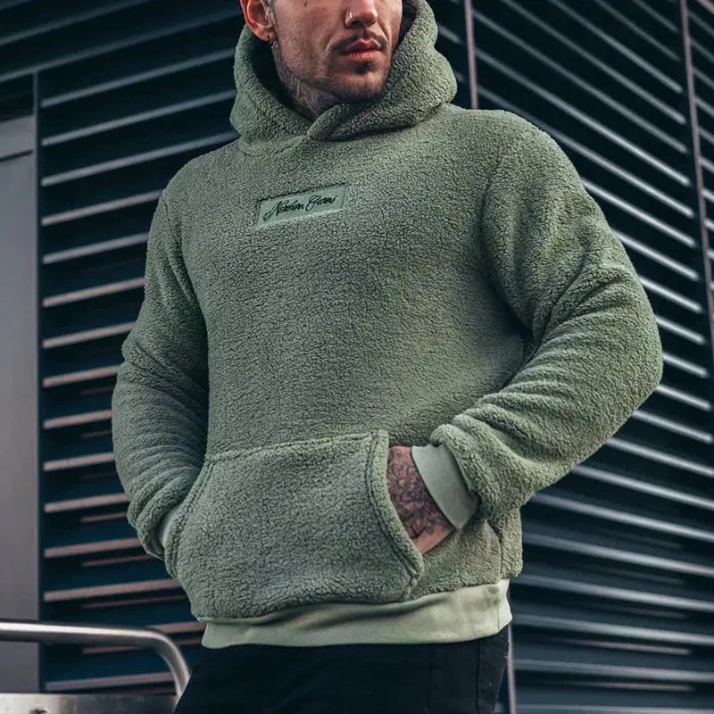 Elias | Hoodie-Hættetrøje Mænd Afslappet Pasform Lange Ærmer til Hverdag