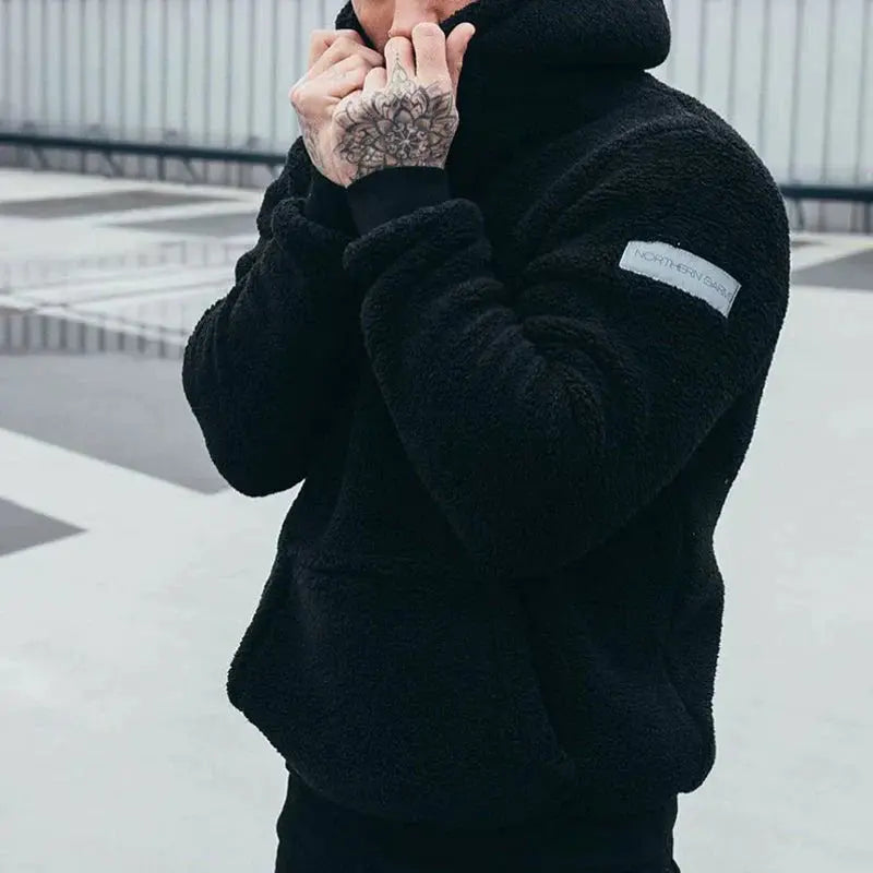 Elias | Hoodie-Hættetrøje Mænd Afslappet Pasform Lange Ærmer til Hverdag