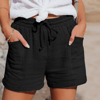 Shorts Women Casual – Drawstring Waist with Pockets