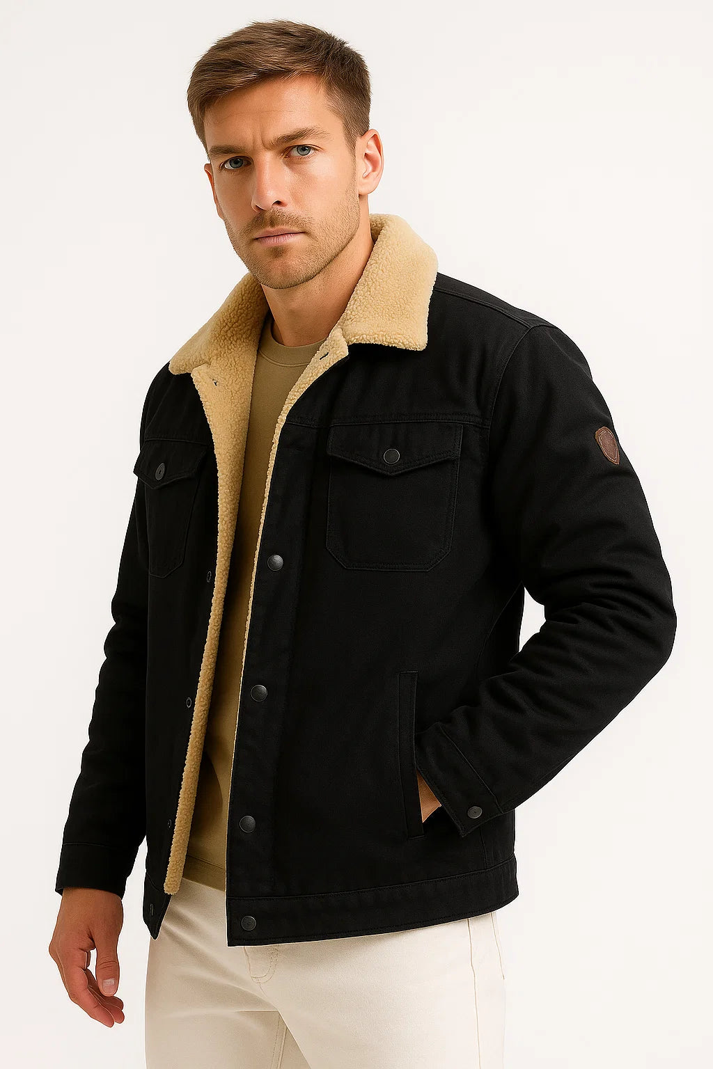 Rasmus | Winter Bomber Jacket for Men with Wind Protection and Soft Lining