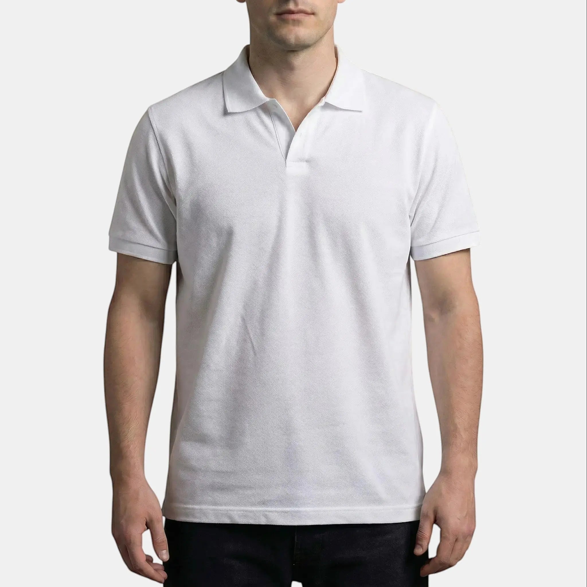 Klassisk Strikket Polo Shirt Mænd med Elegant Krave | Tidløs Komfortabel Stil 2