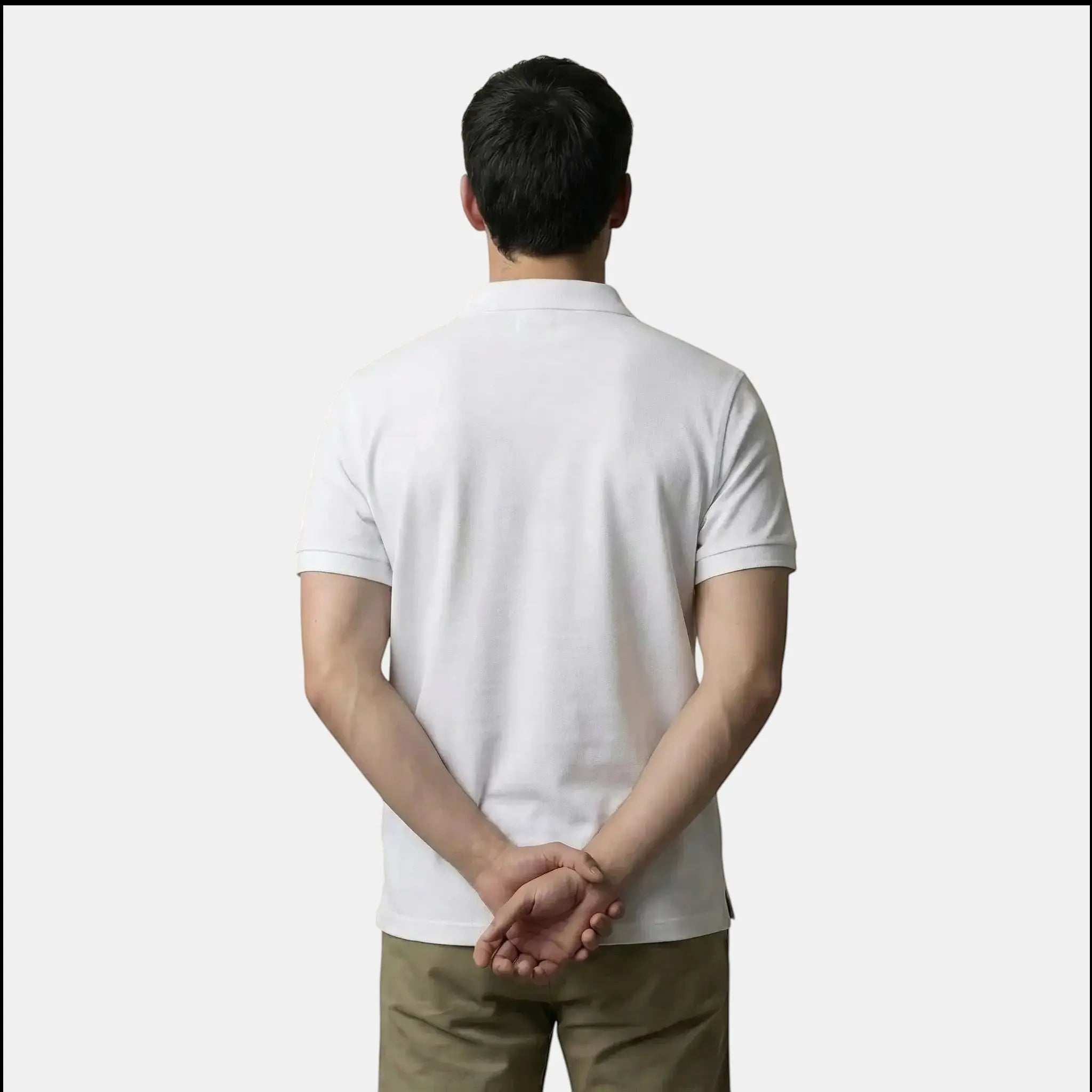 Klassisk Strikket Polo Shirt Mænd med Elegant Krave | Tidløs Komfortabel Stil 4