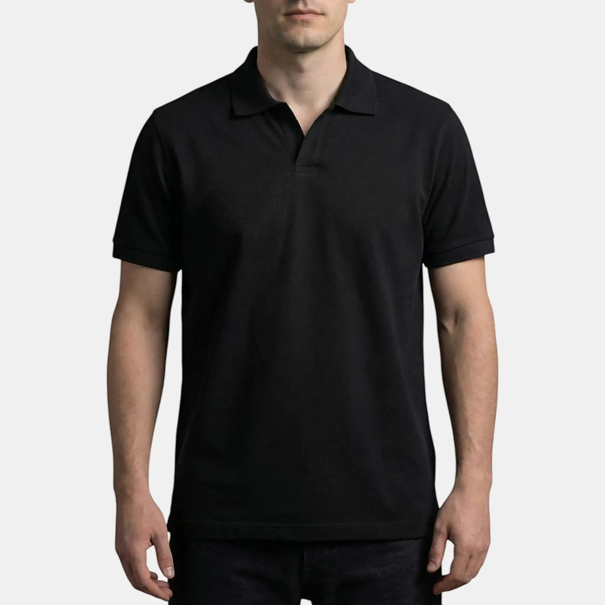 Klassisk Strikket Polo Shirt Mænd med Elegant Krave | Tidløs Komfortabel Stil 5