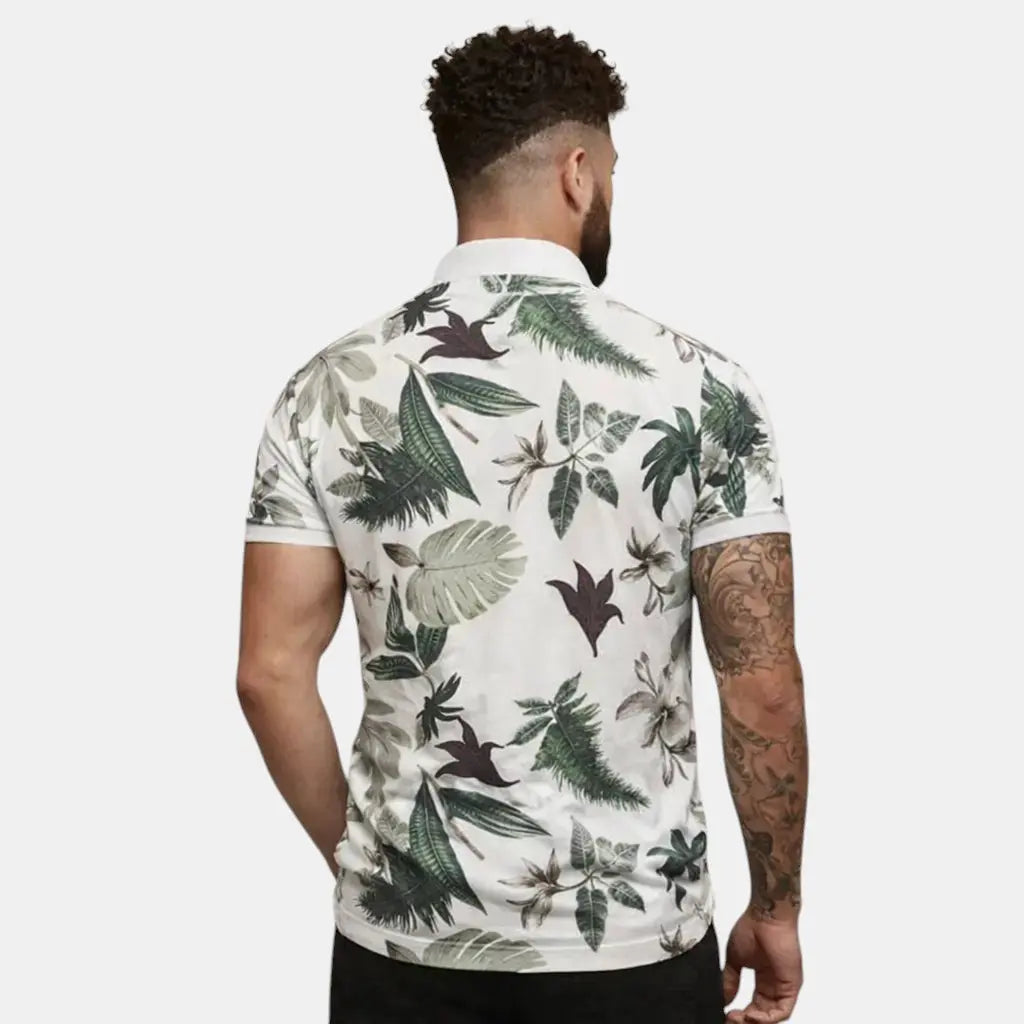 Mateo | Polo Shirt Til Mænd med Tropisk Print | Let og Åndbar til Sommerbrug 4
