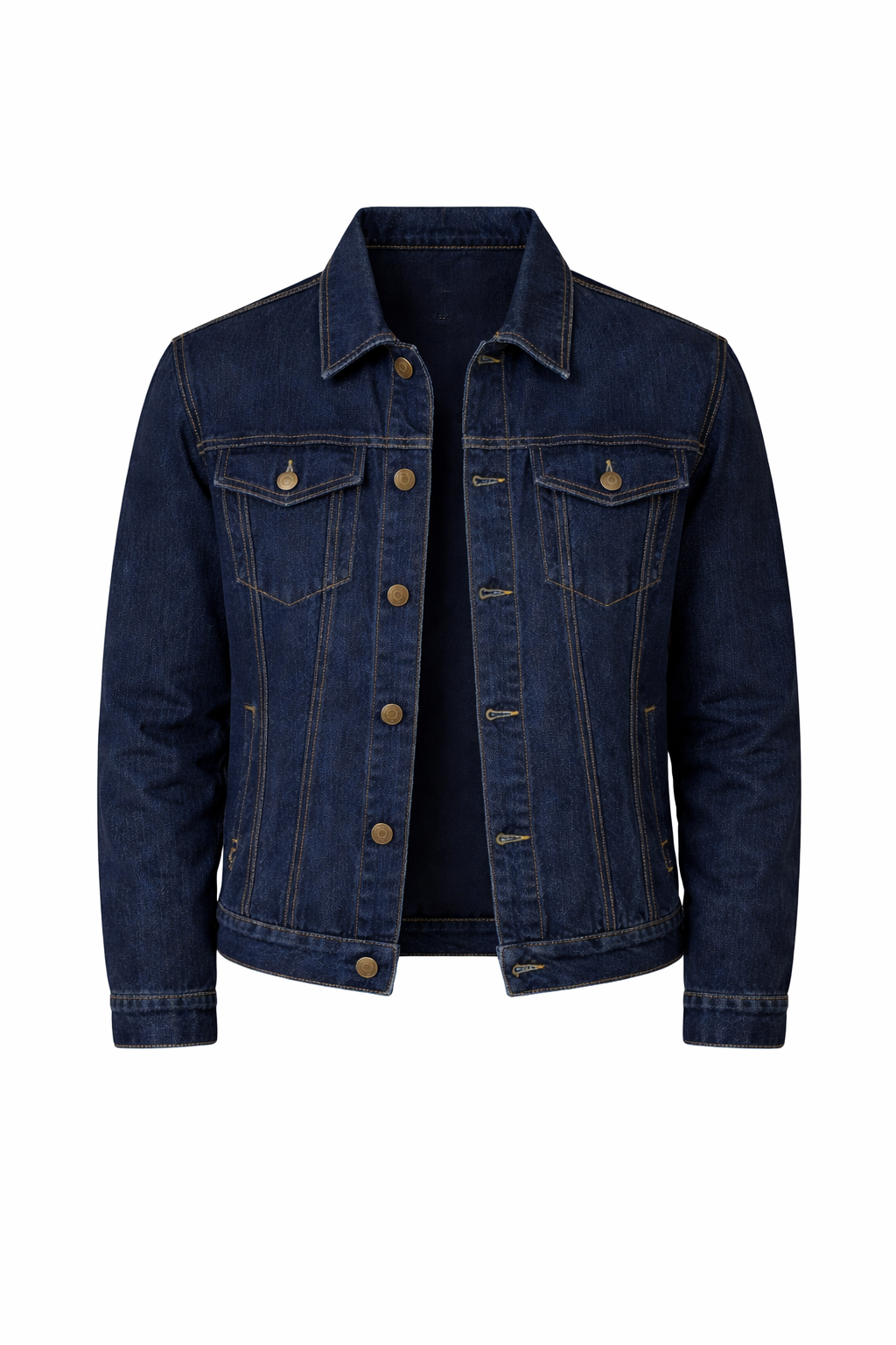 Klassisk Denim Jakke Herre med Praktiske Brystlommer | Tidløs Design til Hverdag 3