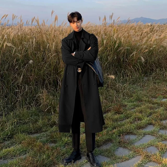 Sebastian | Long Men's Coat with Relaxed Fit