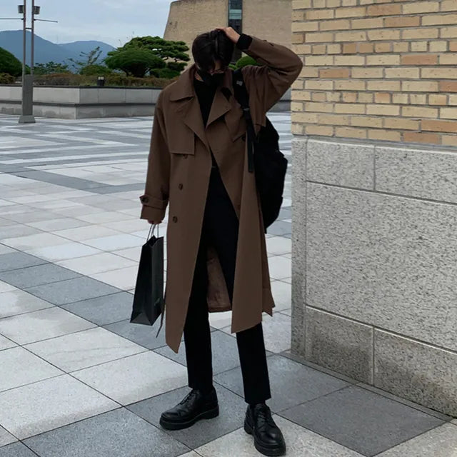 Sebastian | Long Men's Coat with Relaxed Fit