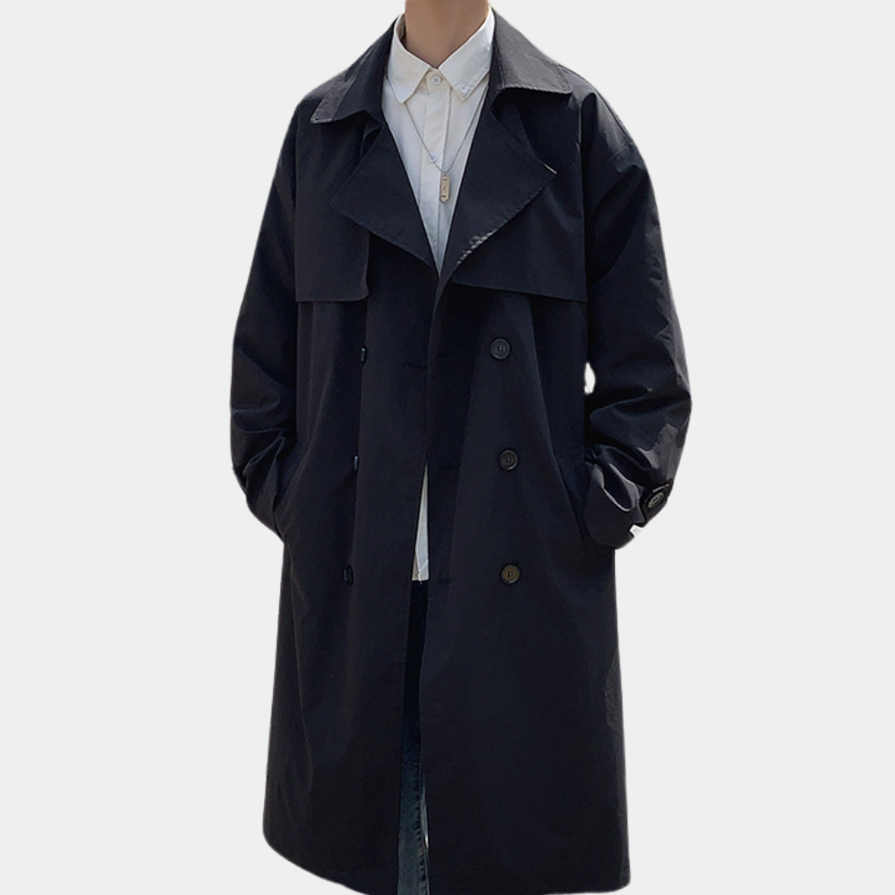 Sebastian | Casual Trenchcoat for Men with Double Buttons
