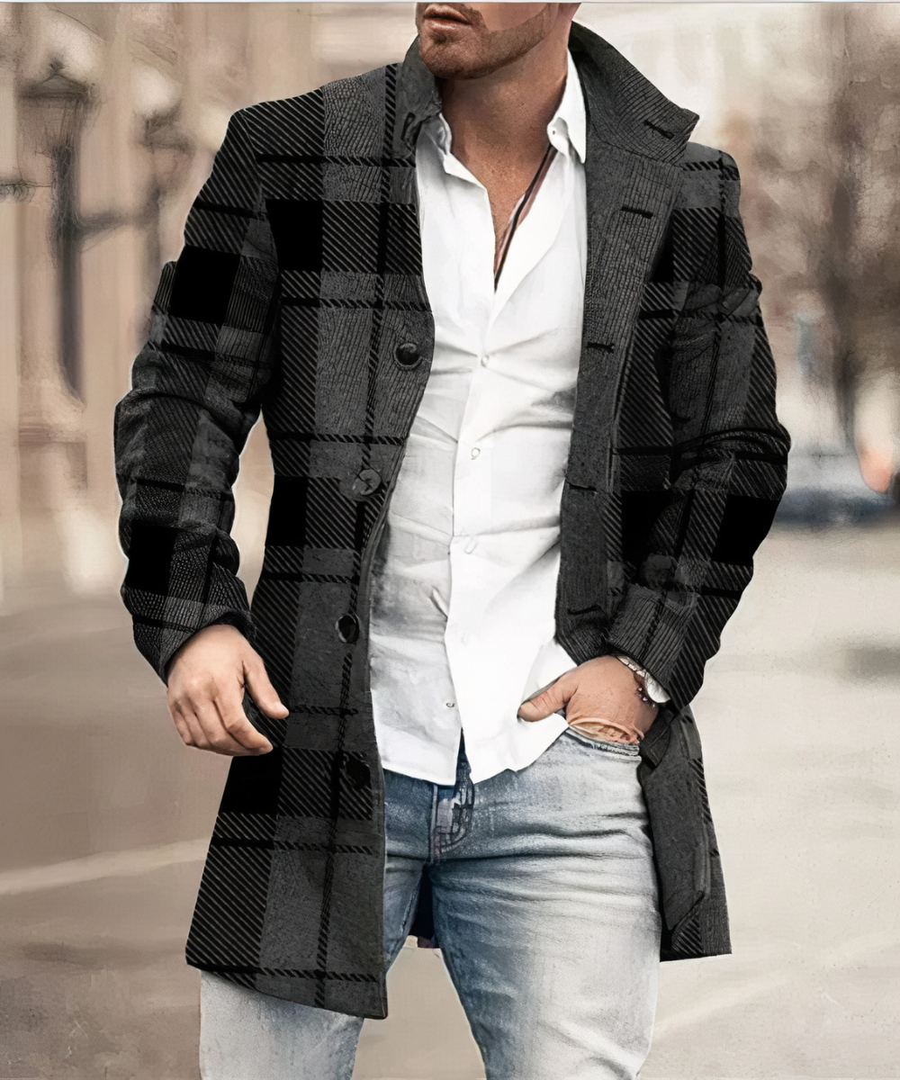 Sebastian | Slim Trenchcoat for Men in Casual Design