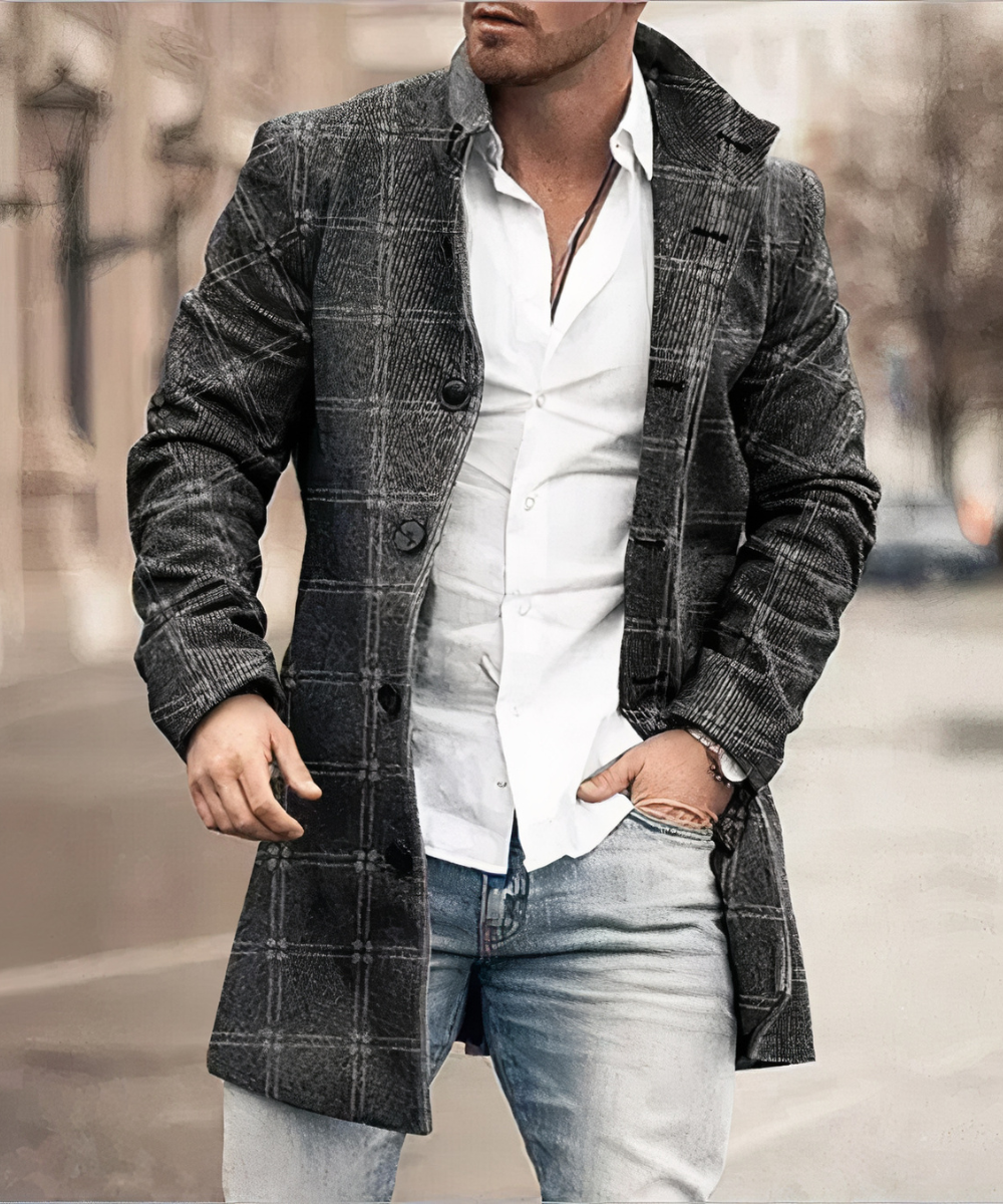 Sebastian | Slim Trenchcoat for Men in Casual Design