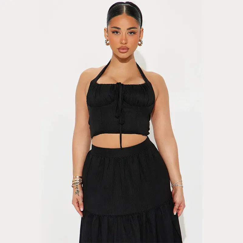 Boheme | Maxi Nederdel til Dame med Elastisk Talje & Lagdelt Design | Elegant og Behagelig Sommerstil 2