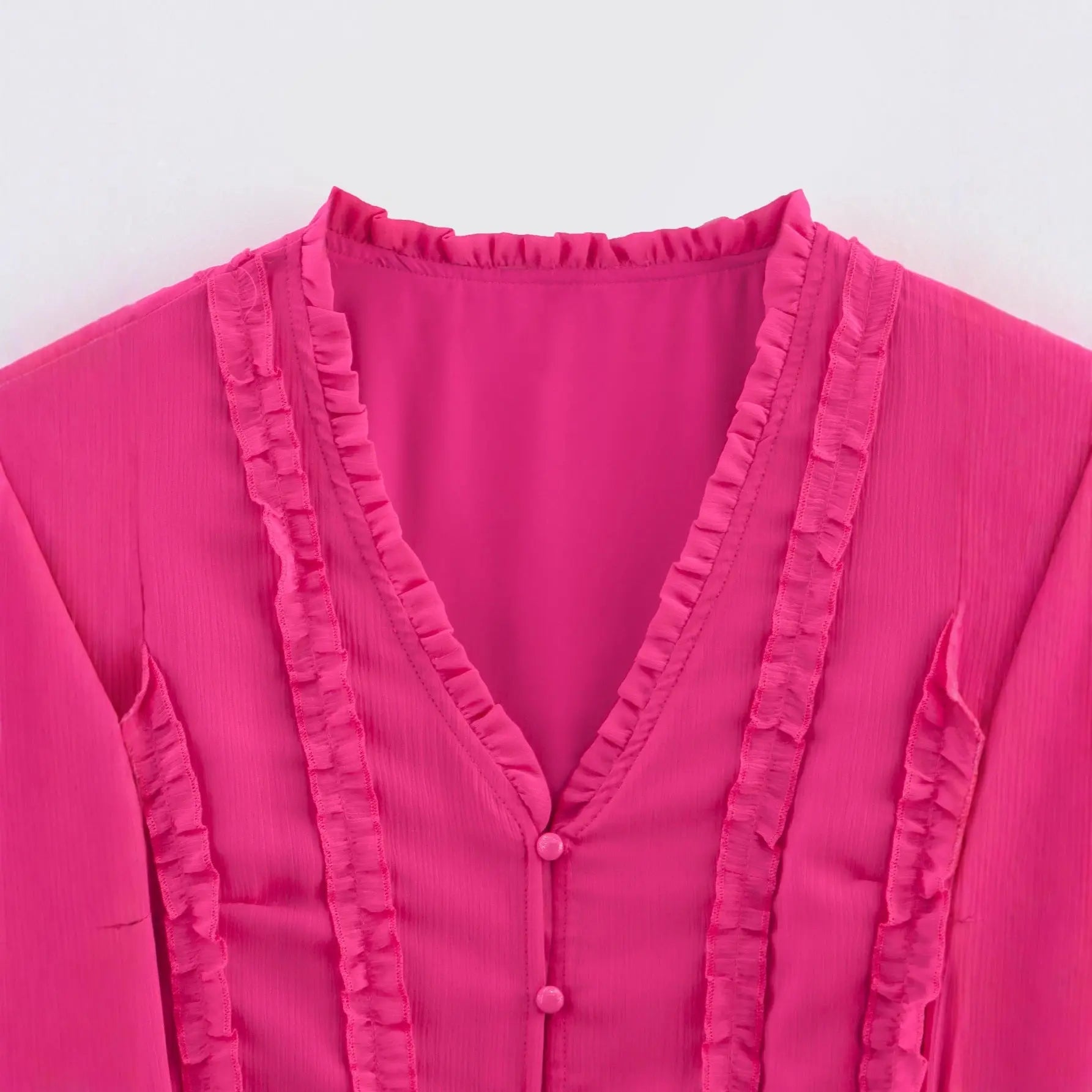 Elegant Maxikjole | Maxikjole med Lange Ærmer og Flæsedetaljer | Feminin Stil til Enhver Anledning 2