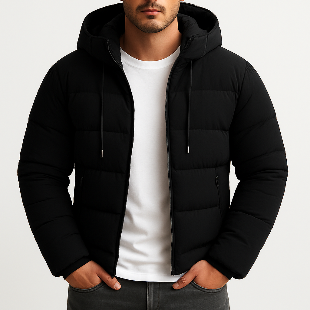 Stylish Puffer Vinter jakke Herre med Optimal Varme og Holdbar Konstruktion - Perfekt til Vinteraktiviteter 3