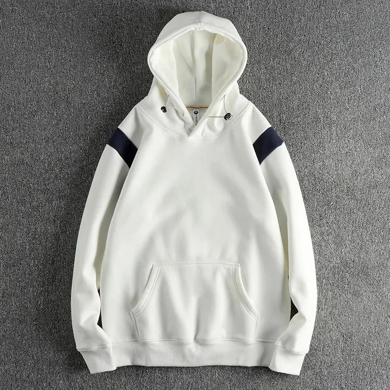 Frederik | Hoodie Mænd Med Løs Pasform Hætte & Ribkanter Til Hverdag