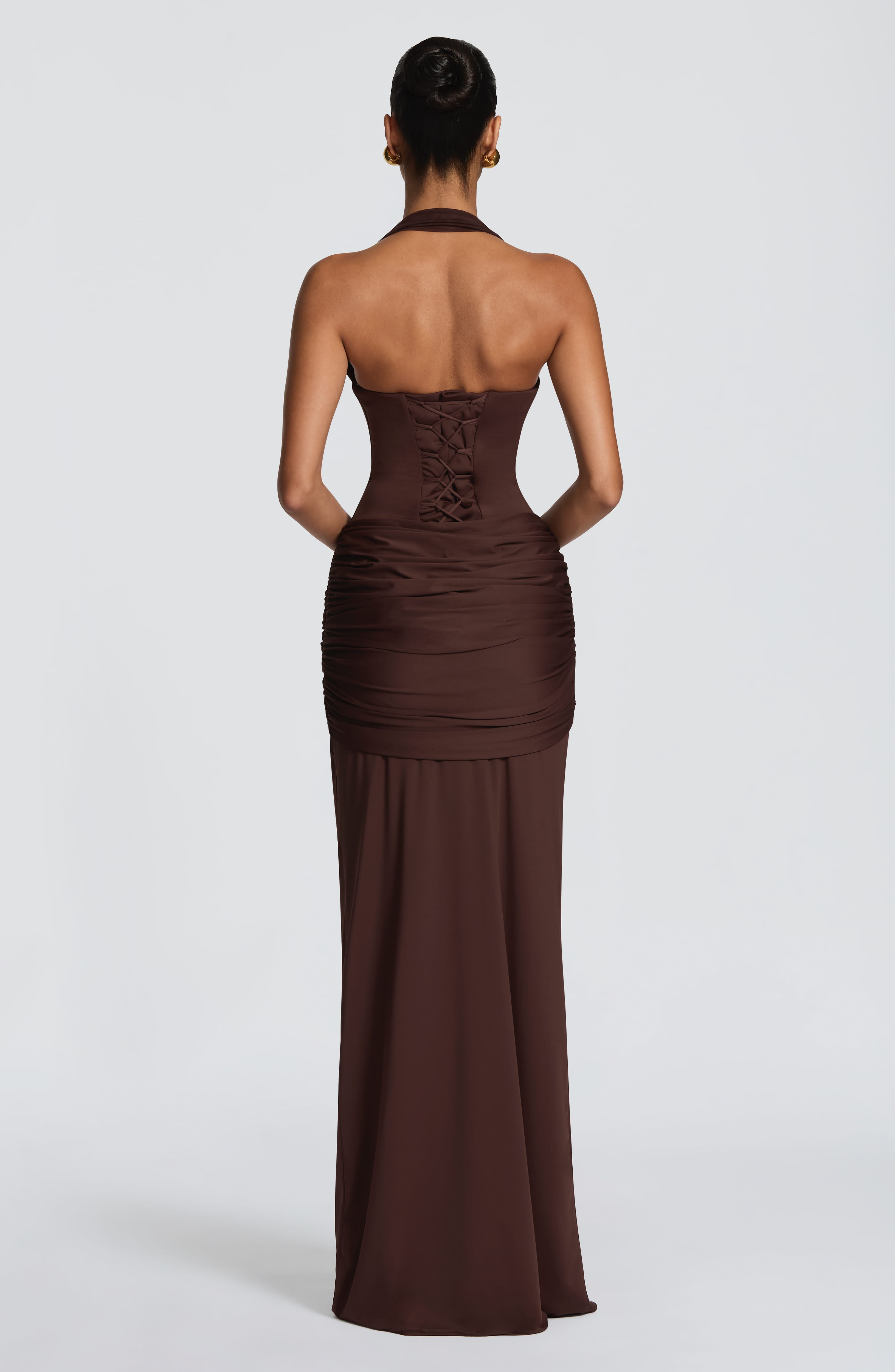 Gia Collection | Maxi Kjole med Korset og Sweetheart Hals | Slinky Viskose-Jersey til Sommerfest 3