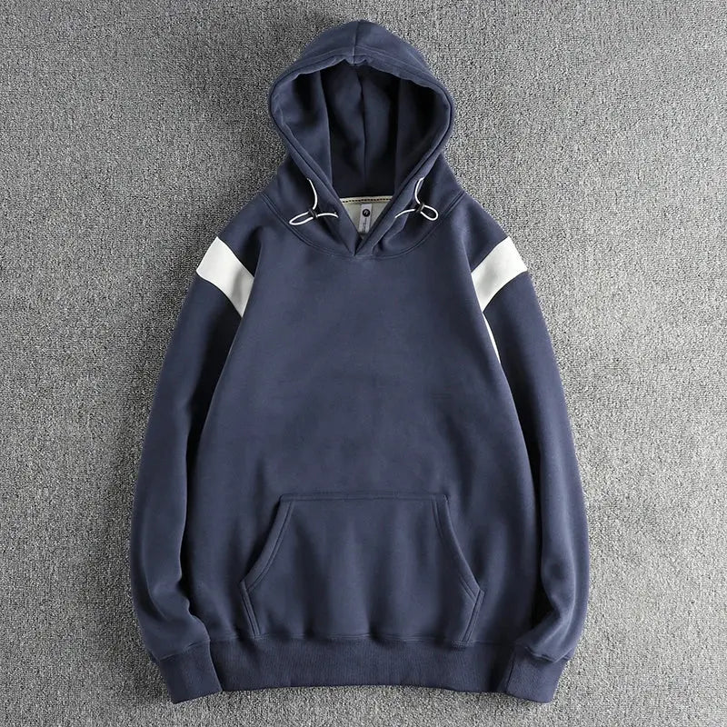 Frederik | Hoodie Mænd Med Løs Pasform Hætte & Ribkanter Til Hverdag