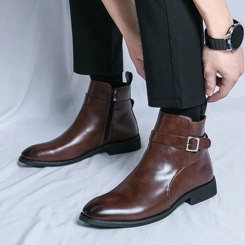 Stefan | Men's Chelsea Boots in Genuine Leather