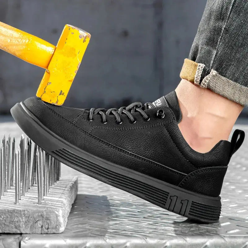 Sikkerhedssko | Vandtætte Slip-on Arbejdssko med Stålkappe | Komfortabel og Skridsikker Løsning til Optimal Beskyttelse 4