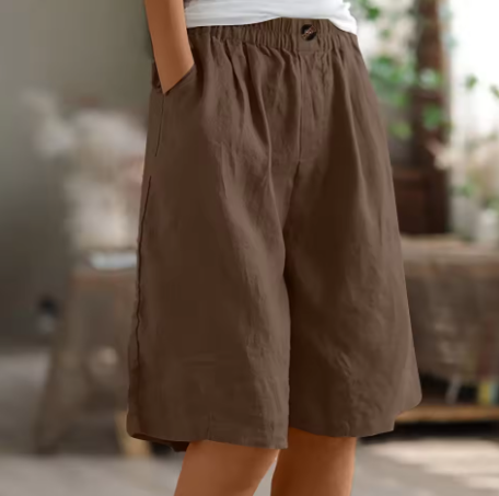 Linen Shorts Women – Breathable Comfort Summer Shorts