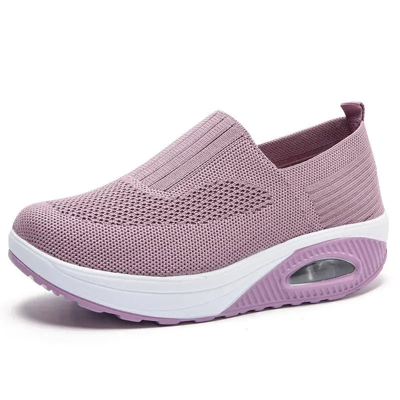 Ortopædiske sneakers dame slip-on mesh luftpude sål sommer hverdag Panorla