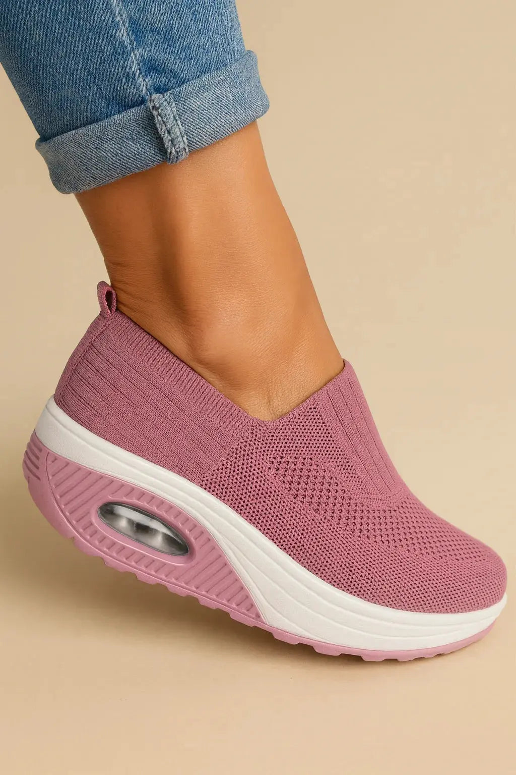 Ortopædiske sneakers dame slip-on mesh luftpude sål sommer hverdag Panorla