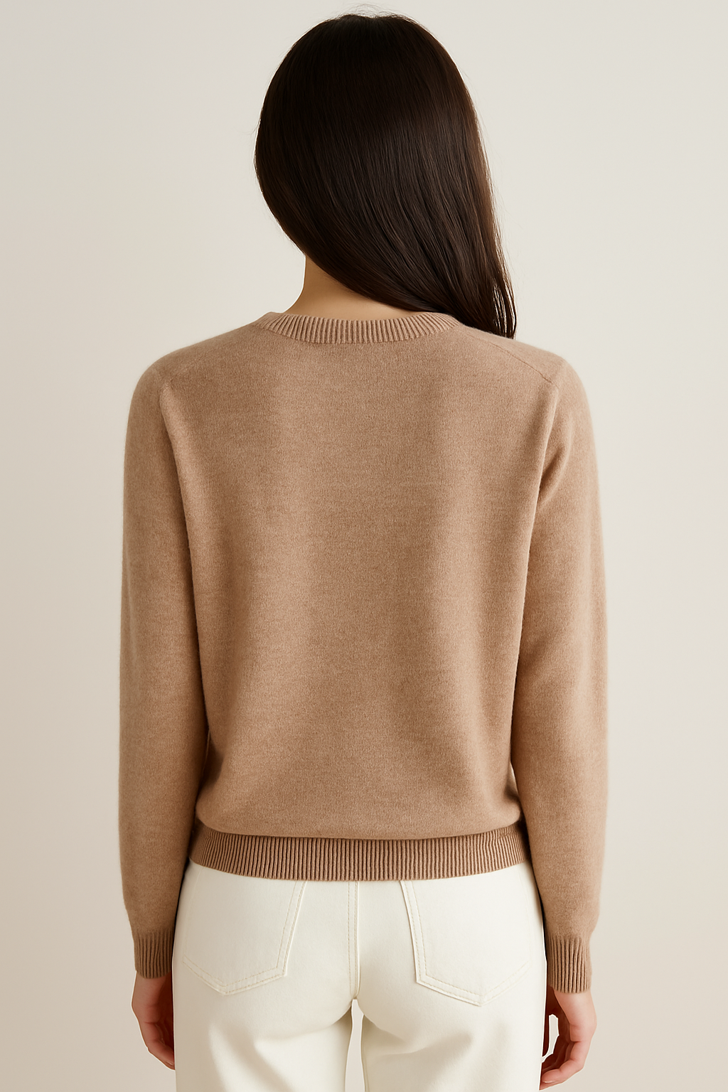 Women's Cashmere Button Cardigan – Soft Knit, Round Neck