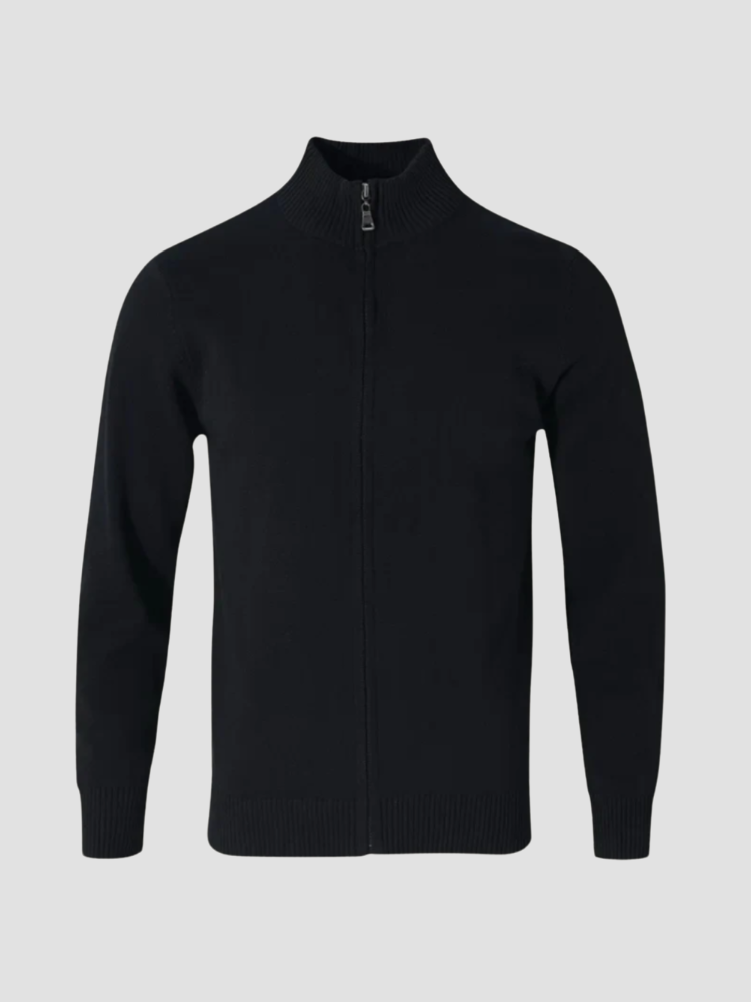 Lucas | Strikcardigan til Mænd med Lynlås