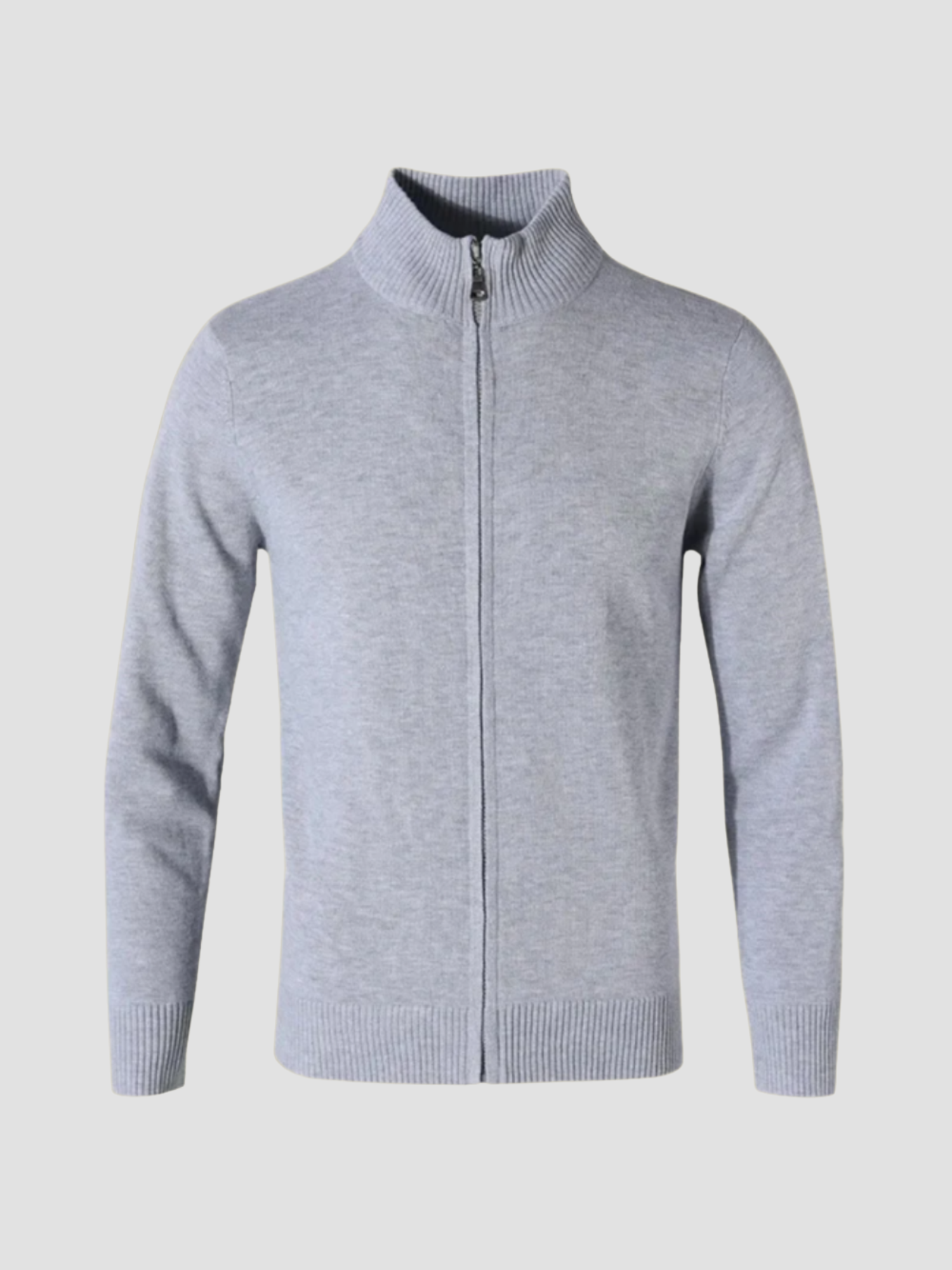 Lucas | Strikcardigan til Mænd med Lynlås